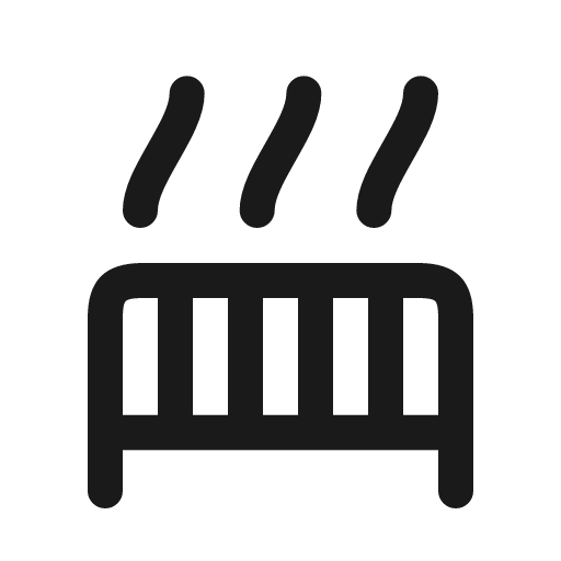 Heater icon, line style, from Myna UI Icons