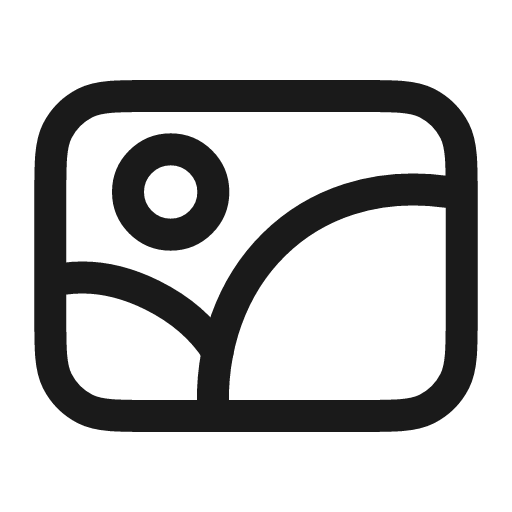 Image rectangle icon, line style, from Myna UI Icons