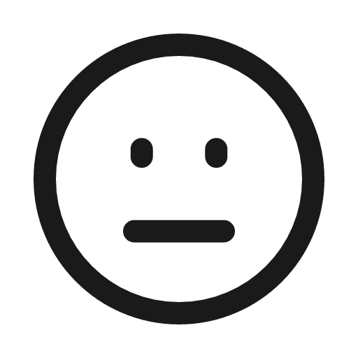 Indifferent icon, line style, from Myna UI Icons