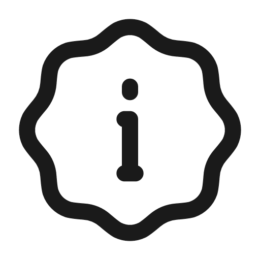 Info waves icon, line style, from Myna UI Icons