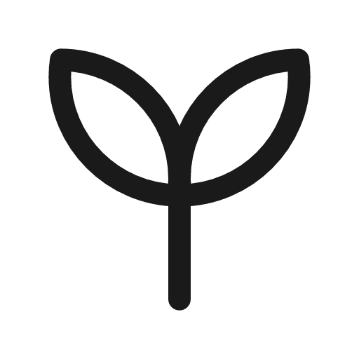 Leaves icon, line style, from Myna UI Icons