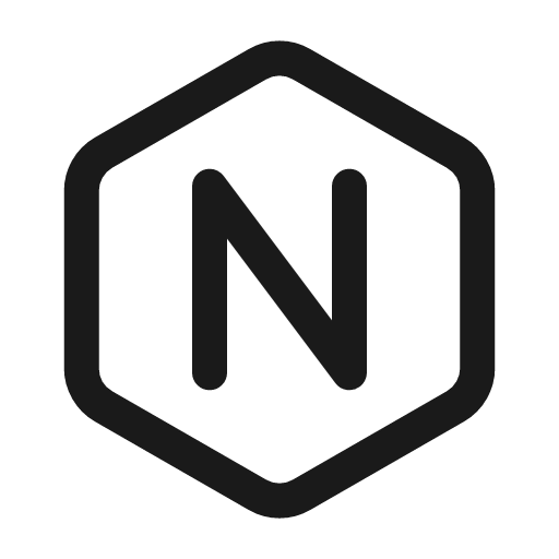 Letter n hexagon icon, line style, from Myna UI Icons