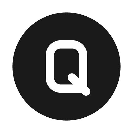 Letter q circle solid icon, filled style, from Myna UI Icons