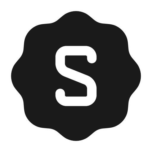 Letter s waves solid icon, filled style, from Myna UI Icons