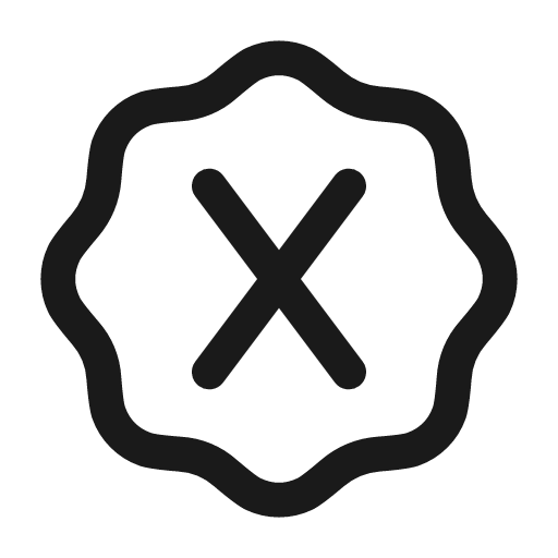 Letter x waves icon, line style, from Myna UI Icons