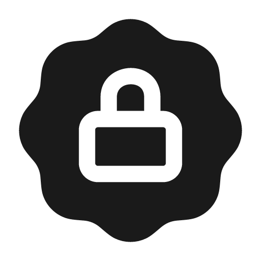 Lock waves solid icon, filled style, from Myna UI Icons