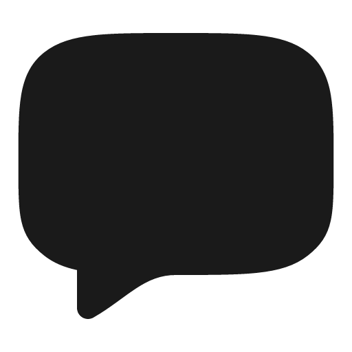 Message solid icon, filled style, from Myna UI Icons