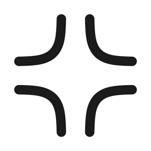 Minimize icon, line style, from Myna UI Icons