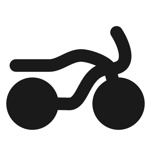 Motorbike solid icon, filled style, from Myna UI Icons