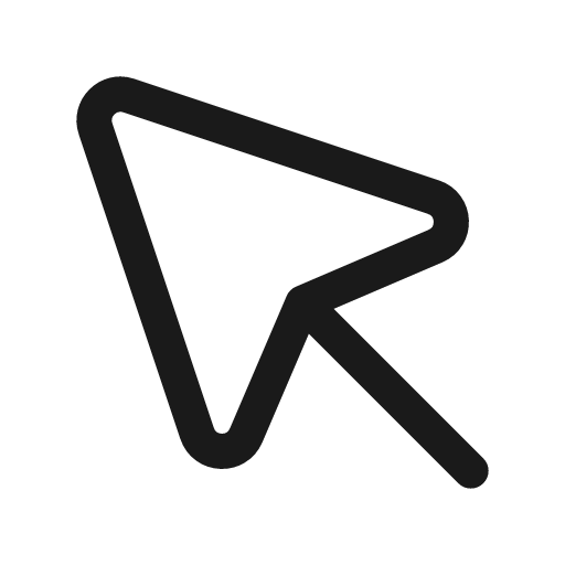 Mouse pointer icon, line style, from Myna UI Icons