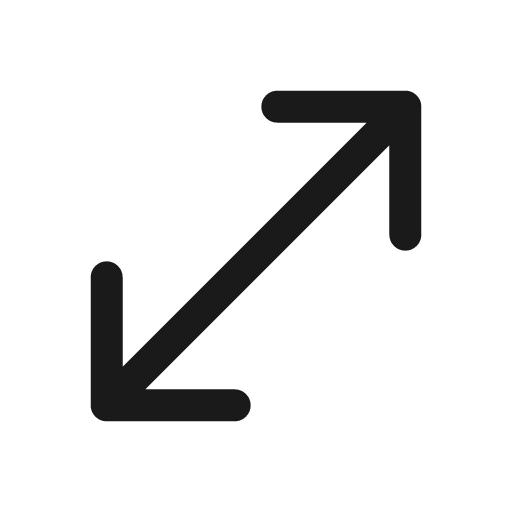Move diagonal icon, line style, from Myna UI Icons