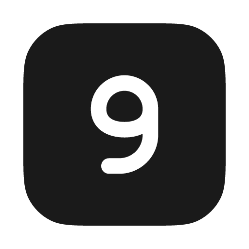 Nine square solid icon, filled style, from Myna UI Icons