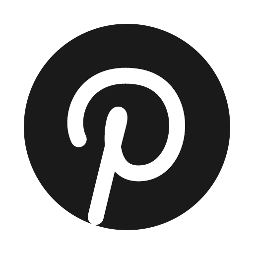 Pinterest solid icon, filled style, from Myna UI Icons