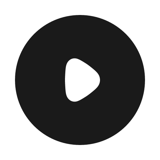 Play circle solid icon, filled style, from Myna UI Icons