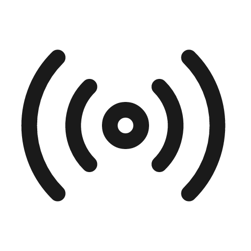 Radio icon, line style, from Myna UI Icons