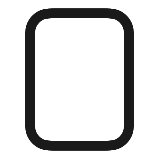 Rectangle vertical icon, line style, from Myna UI Icons