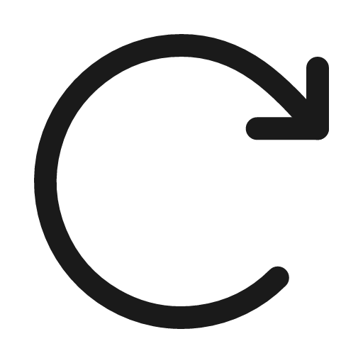 Redo icon, line style, from Myna UI Icons