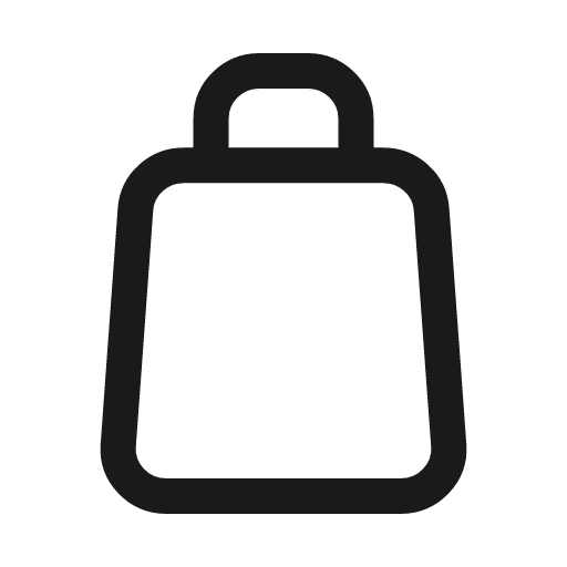 Shopping bag icon, line style, from Myna UI Icons