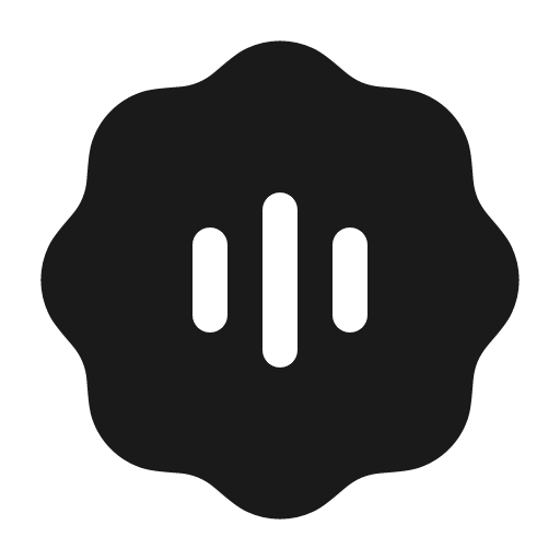 Signal waves solid icon, filled style, from Myna UI Icons
