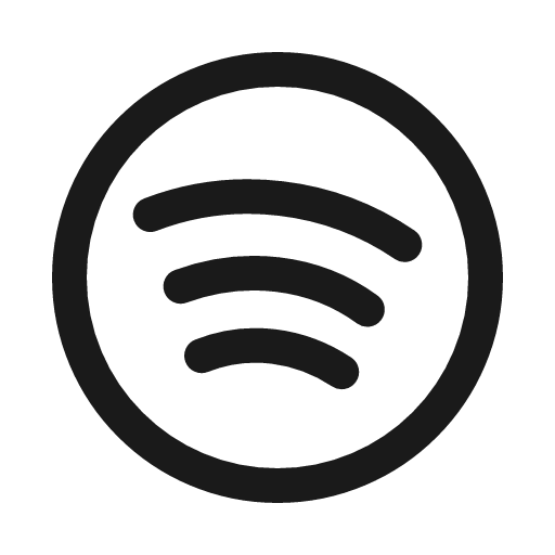Spotify icon, line style, from Myna UI Icons