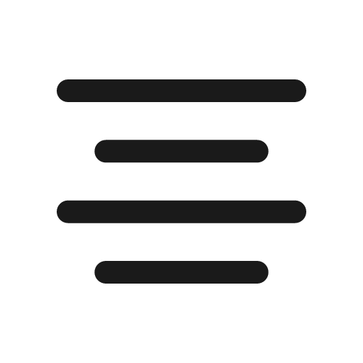 Text align center solid icon, filled style, from Myna UI Icons