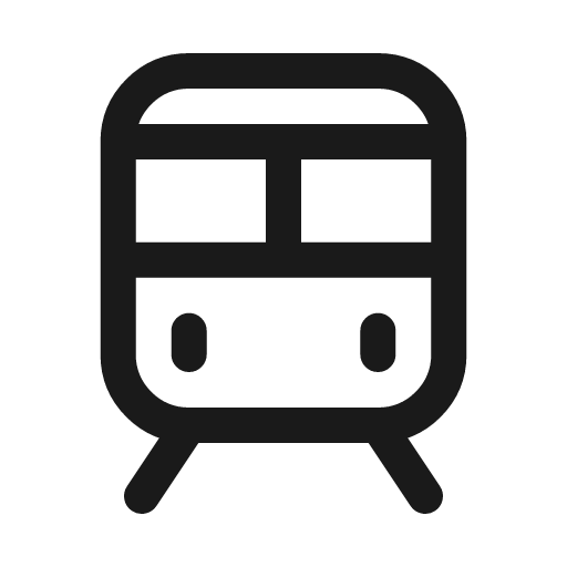 Train icon, line style, from Myna UI Icons