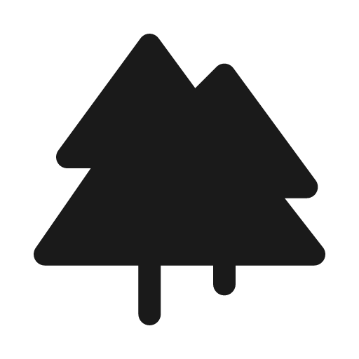 Trees solid icon, filled style, from Myna UI Icons