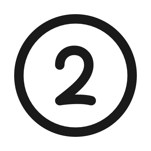 Two circle icon, line style, from Myna UI Icons