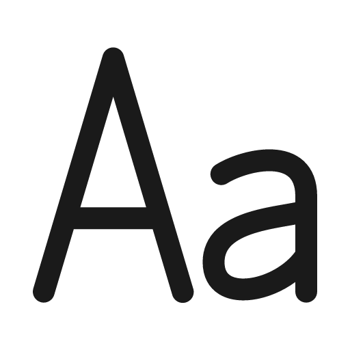Type text solid icon, filled style, from Myna UI Icons