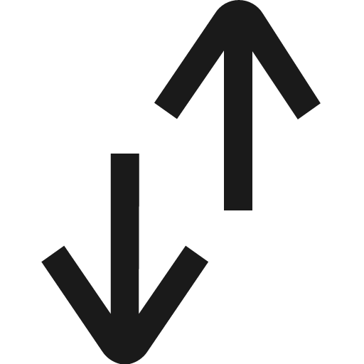 Arrows vertical icon, solid style, from Nimbus