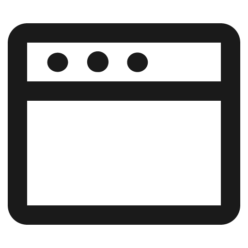 Browser icon, solid style, from Nimbus