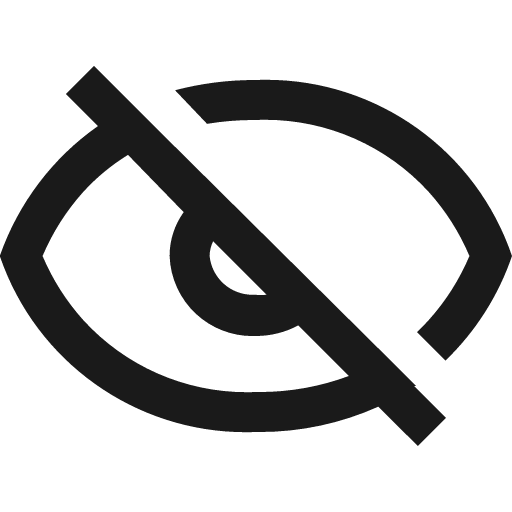 Eye off icon, solid style, from Nimbus