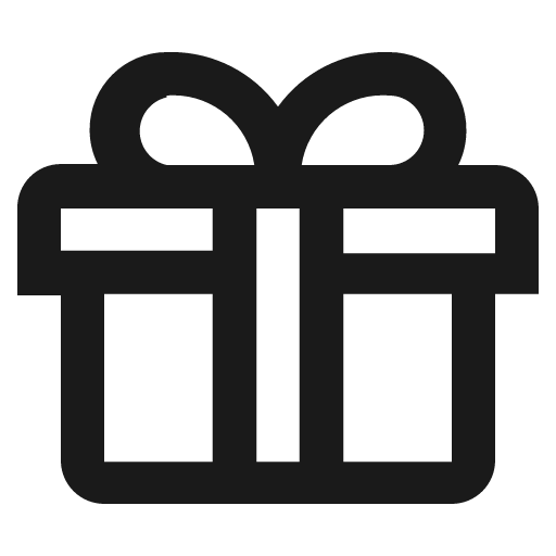 Gift box icon, solid style, from Nimbus