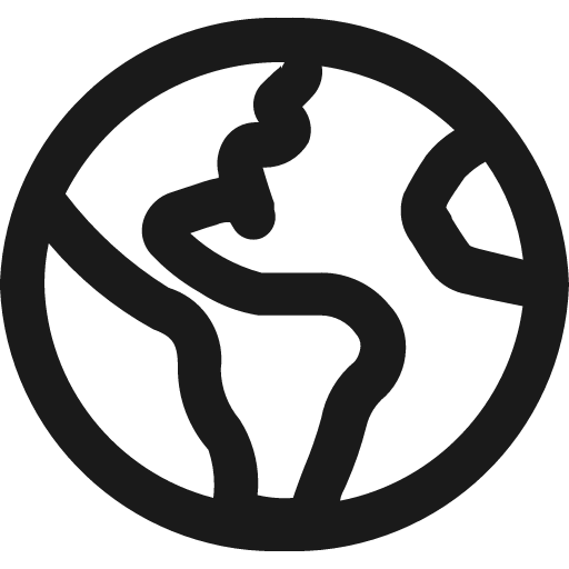 Planet icon, solid style, from Nimbus