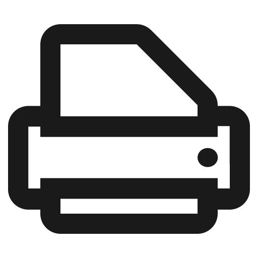 Printer icon, solid style, from Nimbus