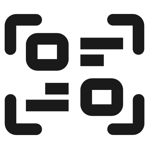 Qr code icon, solid style, from Nimbus