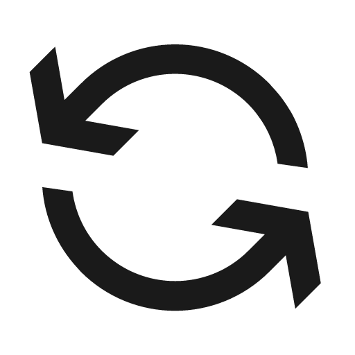 Arrows circle counterclockwise icon, solid style, from NRK Core Icons
