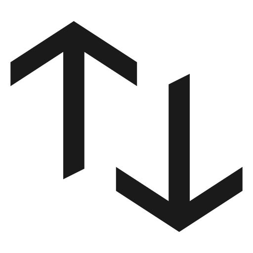 Arrows up down icon, solid style, from NRK Core Icons