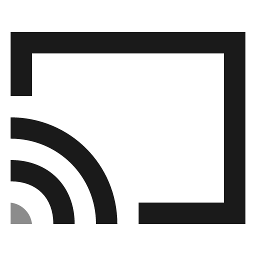 Chromecast 1 icon, solid style, from NRK Core Icons