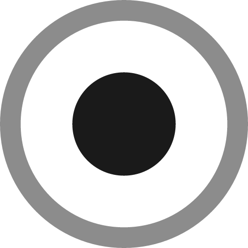 Circle in circle solid icon, filled style, from NRK Core Icons