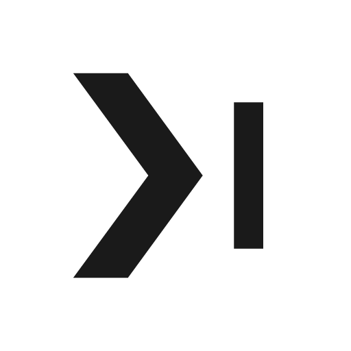 Forward end icon, solid style, from NRK Core Icons