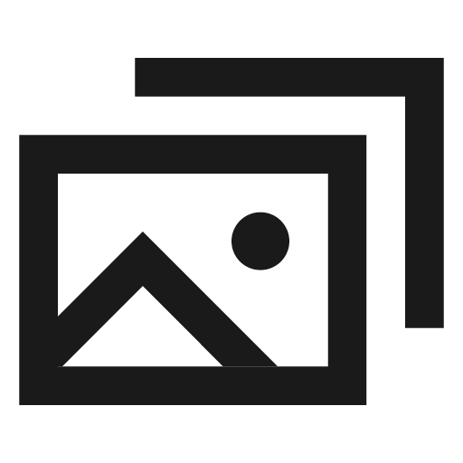 Gallery icon, solid style, from NRK Core Icons