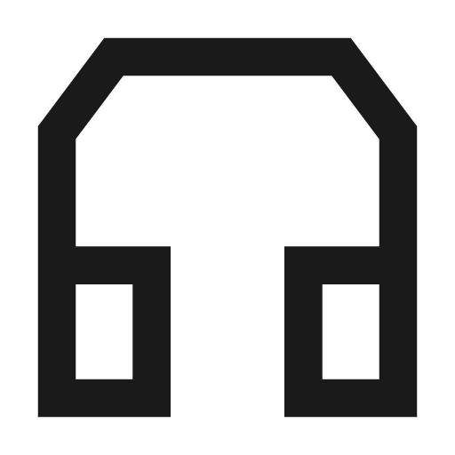 Hardware headphones icon, solid style, from NRK Core Icons