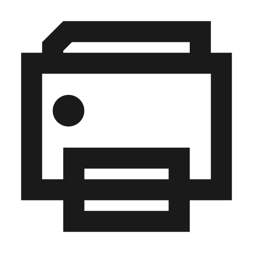 Hardware printer icon, solid style, from NRK Core Icons