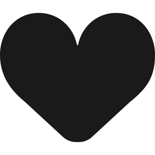 Heart solid expressive icon, solid style, from NRK Core Icons
