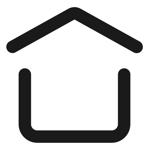 House expressive icon, solid style, from NRK Core Icons