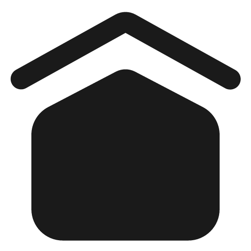 House solid expressive icon, solid style, from NRK Core Icons