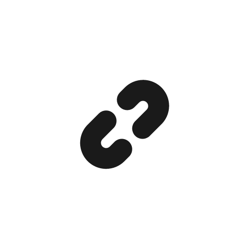 Link tiny expressive icon, solid style, from NRK Core Icons