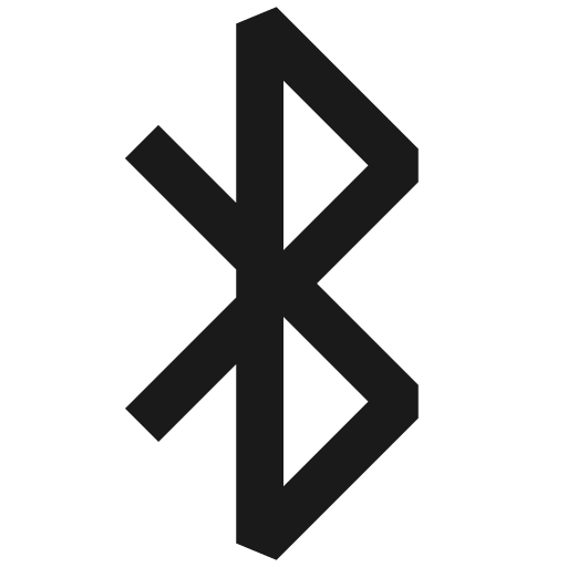 Media bluetooth icon, solid style, from NRK Core Icons