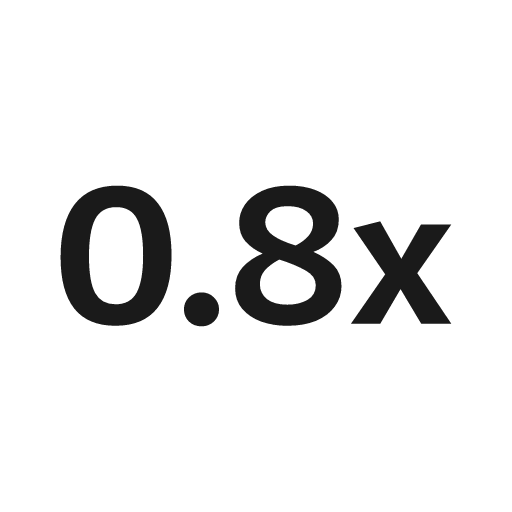Media speed 0 8x icon, solid style, from NRK Core Icons